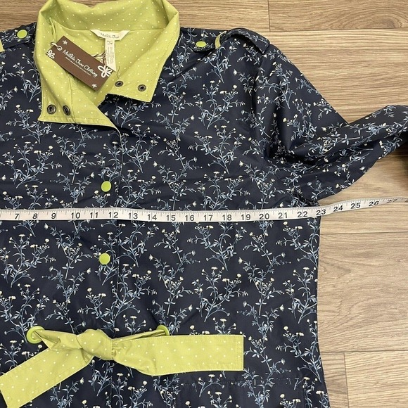 Matilda Jane Brighten the Day Navy Blue Floral Softshell Jacket - Picture 8 of 13